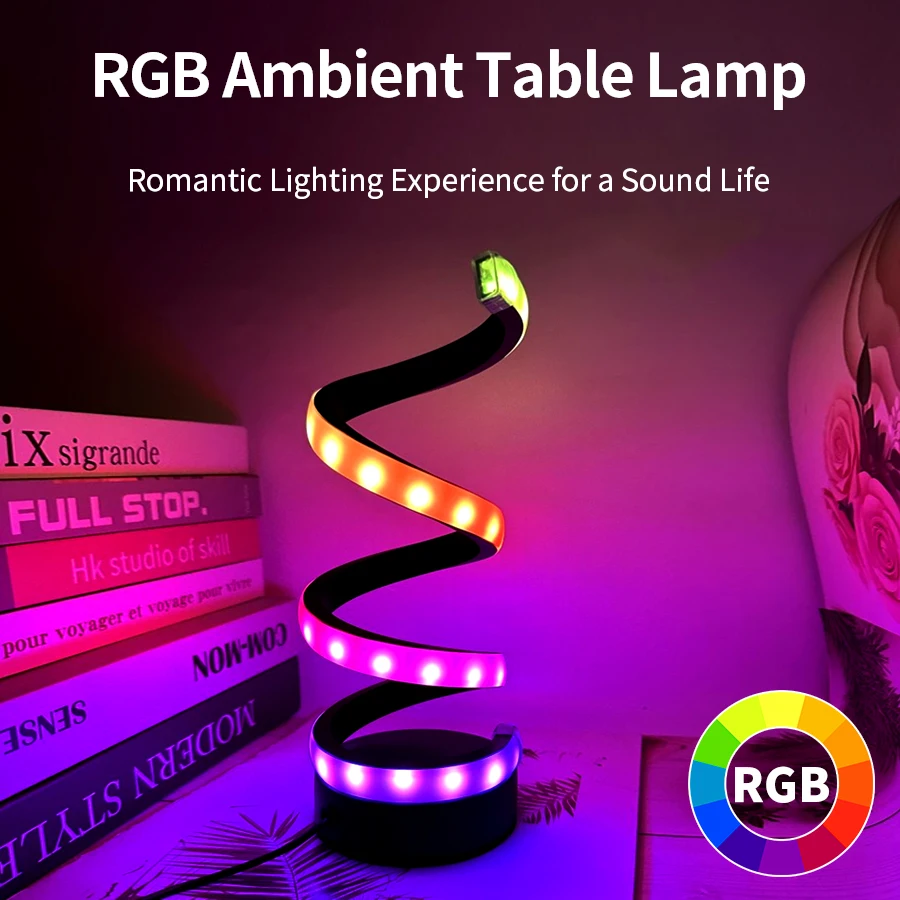 Spiral LED Table Lamp 5