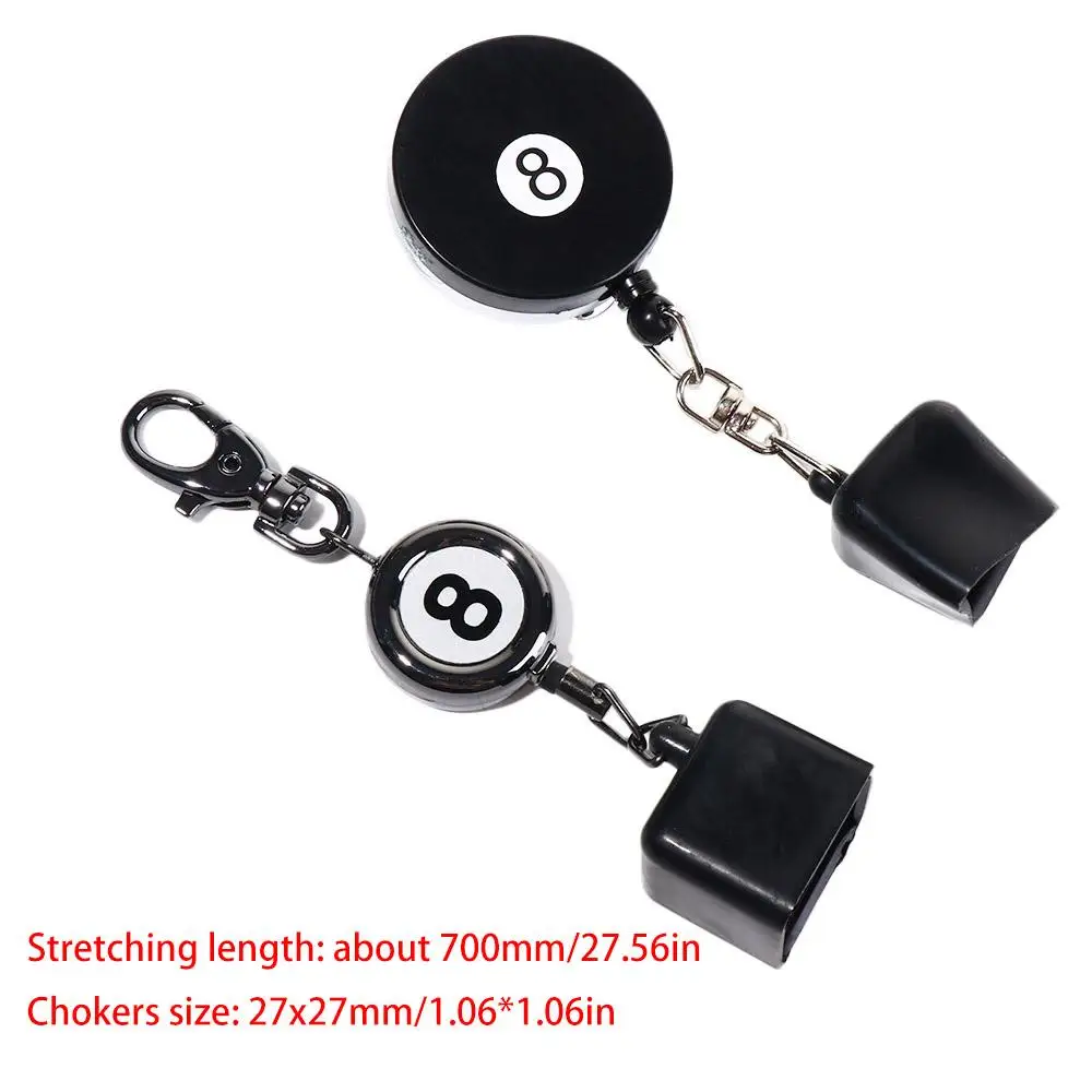 Description Picture 2 of itemClip Keys Chain Drawing Belt Clip Retractable Choker Clip Chalk Storage Holder Snooker Pool Chalk Holder Billiards Chalk Holder
