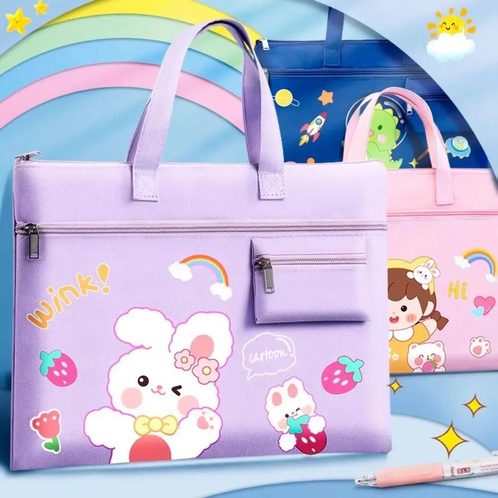 

Новая вместительная многофункциональная школьная сумка-тоут для студентов, Портативная сумка для учебников, Мультяшные аксессуары для обучения