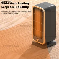 Портативный электрический обогреватель 500 Вт PTC, вентилятор горячего теплого воздуха, быстрый нагрев для домашней комнаты, отопительные печи, вентилятор с постоянной температурой — изображение 2