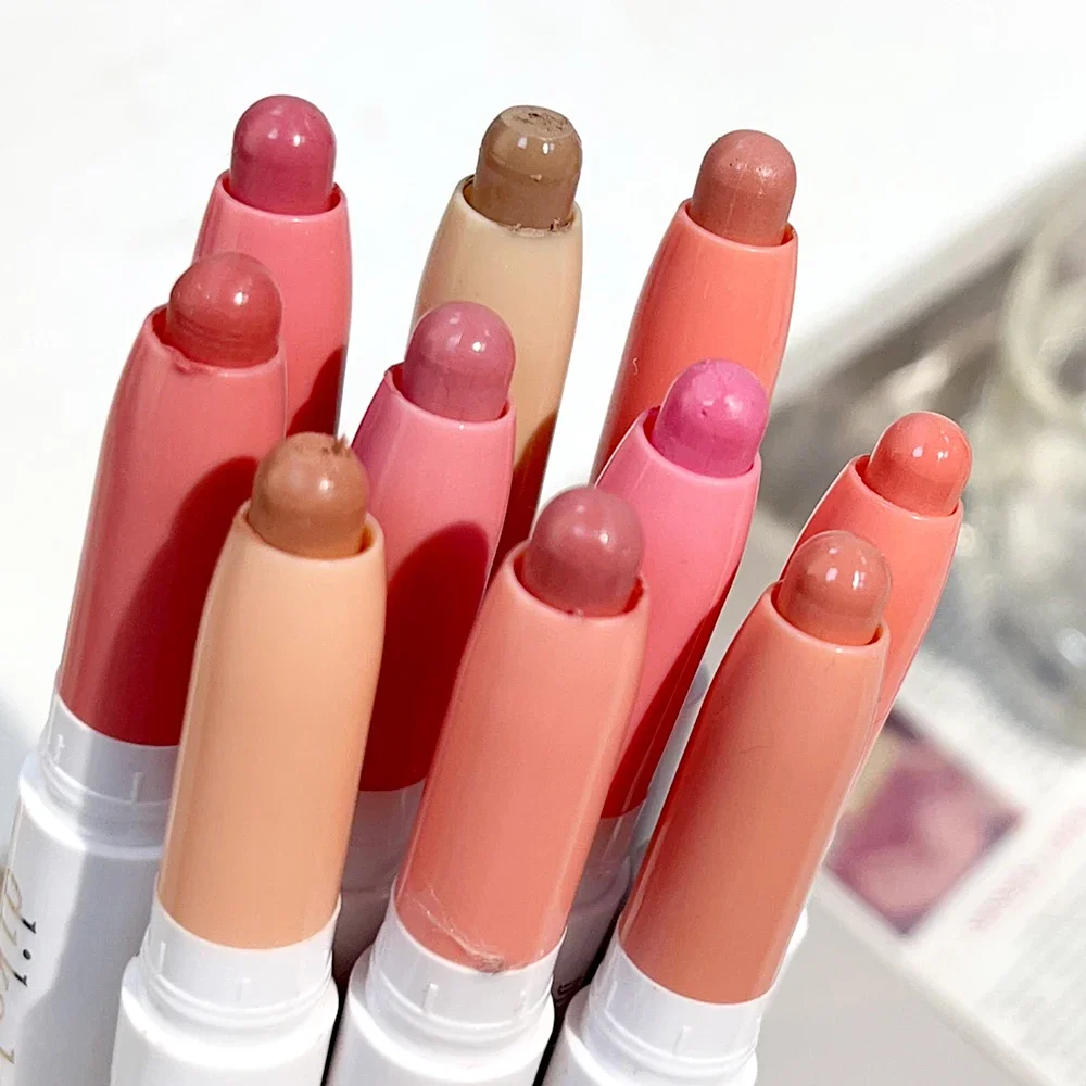 Matte Pink Lipliner Pencil Waterproof Sexy Nude Brown Red Matte Contour Tint Lipstick Lasting Non-stick Cup Lips Makeup Cosmetic 4