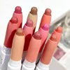 Matte Pink Lipliner Pencil Waterproof Sexy Nude Brown Red Matte Contour Tint Lipstick Lasting Non-stick Cup Lips Makeup Cosmetic 4