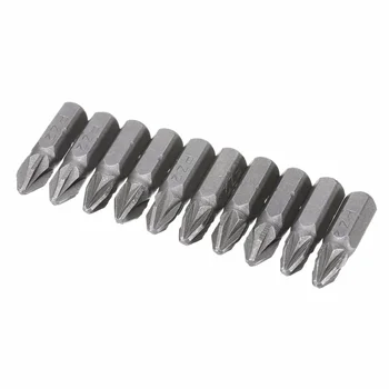 10 pz Pozi 2 PZ2 Punte per cacciavite esagonale Punta per cacciavite con azionamento a nastro 25mm per utensili elettrici 1