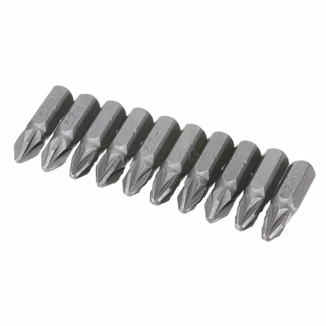 10 pz Pozi 2 PZ2 Punte per cacciavite esagonale Punta per cacciavite con azionamento a nastro 25mm per utensili elettrici 1