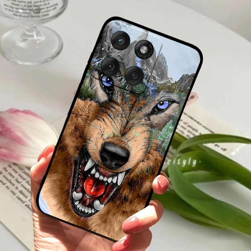 Sleek Black TPU Silicone Phone Case - Fashionable Edge Series Back Cover