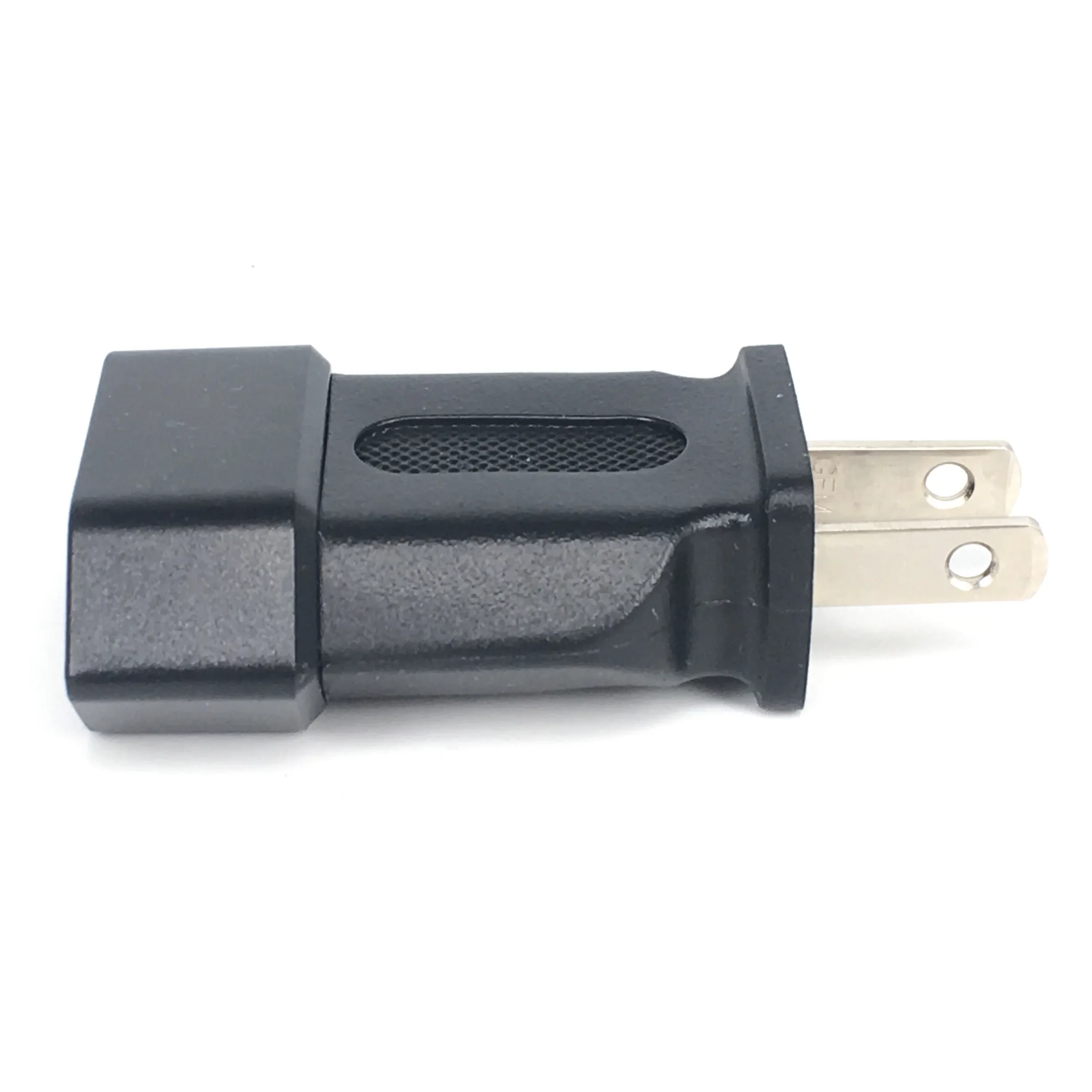US 2-Flat pins Type A Travel Adpter,AC Power Plug Adapter European CEE7/16 Receptacle to NEMA 1-15P 250V 10A