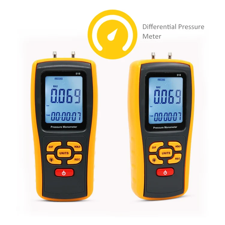 

Digital Display Differential Manometer Tank Liquid Pressure Monitor