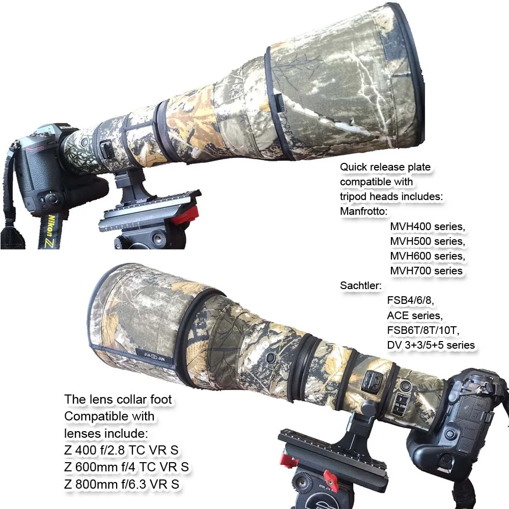 substituição pé para nikon z 400mm f 2.8 tc vr s