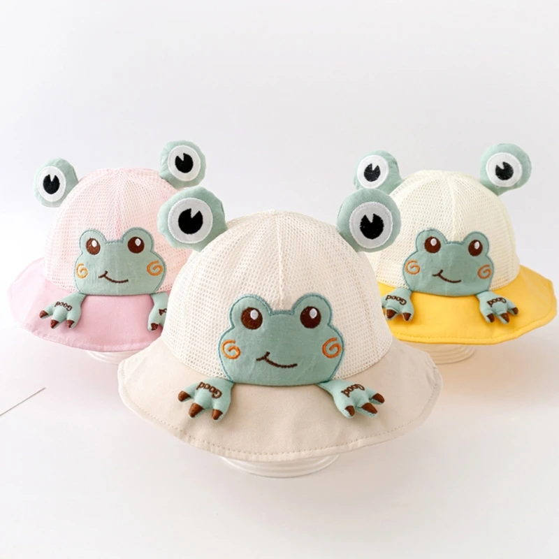 를위한 편안한 목화 양동이 모자 봄 여름 어부 모자 어린이 야외 태양 모자 유행  DropShipping