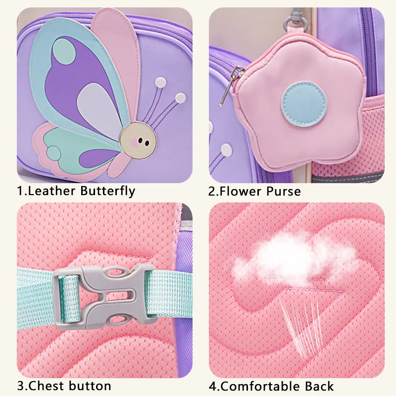 SUN EIGHT 2026 New Cartoon Backpacks Small Satchel For Kindergarden Students Strong Fabric 6