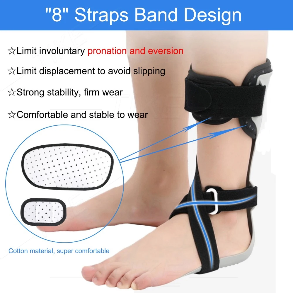 AFO Drop Foot Support Splint Ankle Foot Orthosis Brace for Stroke Drop Charcot Achilles Tendon Contracture Disease ankle support,ankle support brace