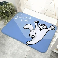 Cartoon Simon Cute C-Cat Floor Mat Doormats Home Carpet Foot Bathroom Absorbent Anti-Slip Home Decor 1