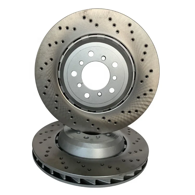 Auto Brake Systems Performance Drilled & Slotted Coated Rear Front Sport Brake Disk Rotor For Bmw E46 M3 318is E60 535d