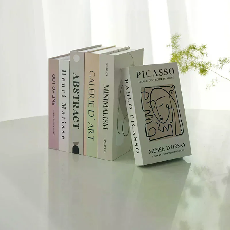Open Luxury Fake Book Storage Box Home Decor Fashion Paris Decorative Books Interior Decoration Coffee Table Bedroom Ornaments