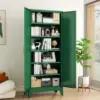 Metal Storage Cabinet 75" Steel File Cabinet for Home Office Kitchen Pantry Storage Cabinet with Doors 5 Adjustable Shelves 2