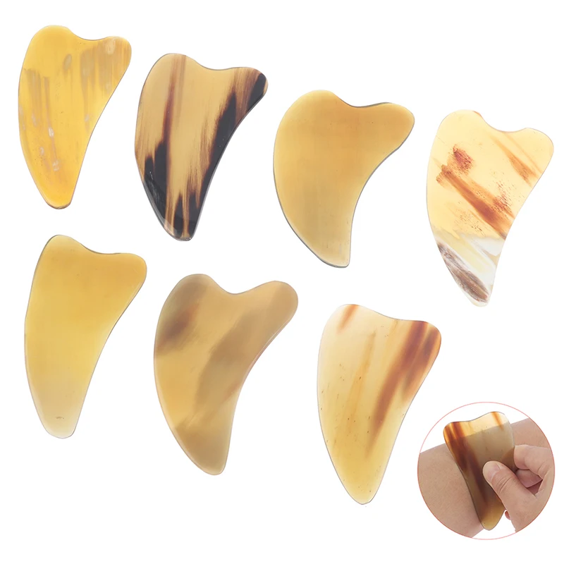 

Натуральный Ox Horn Gua Sha скребок для доски лифтинг лица шейный массаж тела