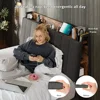 Bed Frame with 1 Hidden Drawer and 2 Drawers, Metal Heavy Duty Bed Frame with Upholstered Headboard and Multi-Port Charging 6