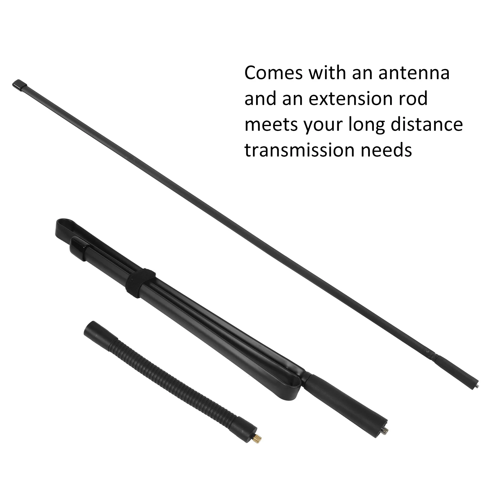 2 세트 UV 워키토키 라디오 안테나 3.5dBi 136MHz?520MHz SMA 암 인터페이스 124cm 길이 양방향 트랜시버 안테나