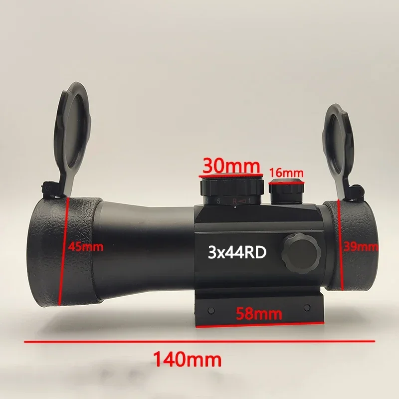 Red Dot Sight 3x44 Red Dot Scope 1x40 Hunting Lunettes Telescopic Sight 11/20mm Track Installation Spotting Scope for Rifle Outdoor Hunting