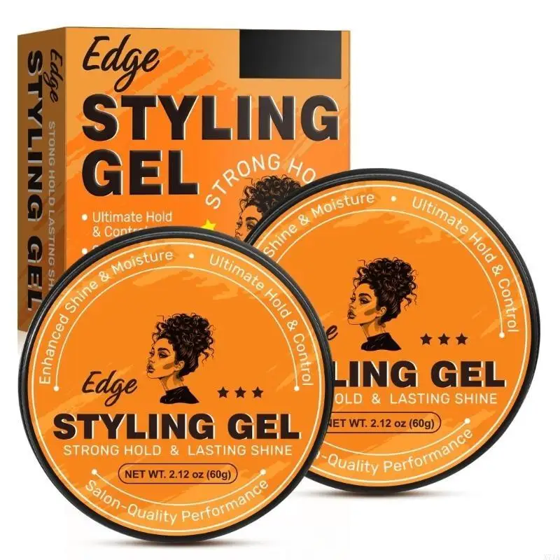 60g Hair Styling Gel Defining Styling Gel Strong Hold Hair for Curly X7JA
