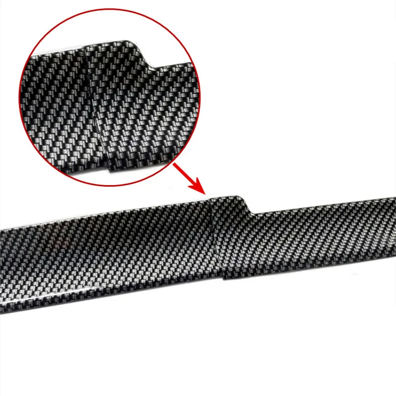 Zwarte zachte auto trunk spoiler vleugel lip trim voor doe -het -zelf
