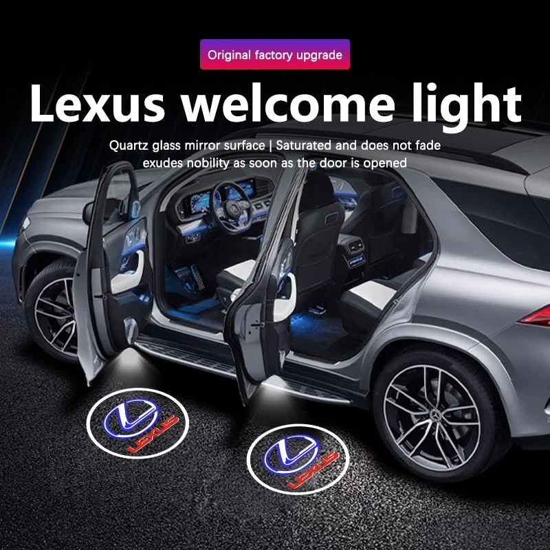 Led Car Door Logo Welcome Shadow Light For Lexus RX ES GX LS LX IS GS RC UX LM RX270 RX450 RX400h Laser Projector Ghost Light 1