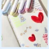 5 Colors Double Headed Highlighter Pen Set Fluorescent Drawing Markers Highlighters Pens Art Japanese Cute Pastel Stationery 4