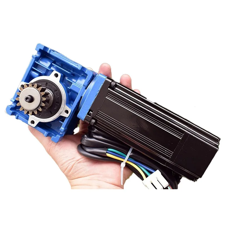 

Helesward Precision Brushless Servo Motor DC24V-36V Three-phase Brushless Motor 400W With Worm Gear Reducer