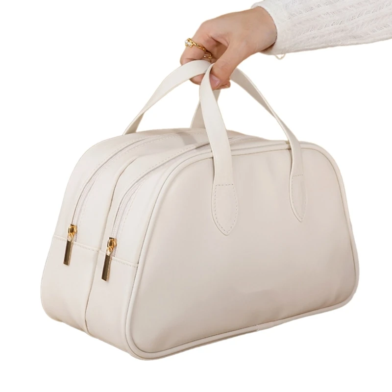 Versatile Women Toiletry Bag PU Material Storage for Girls