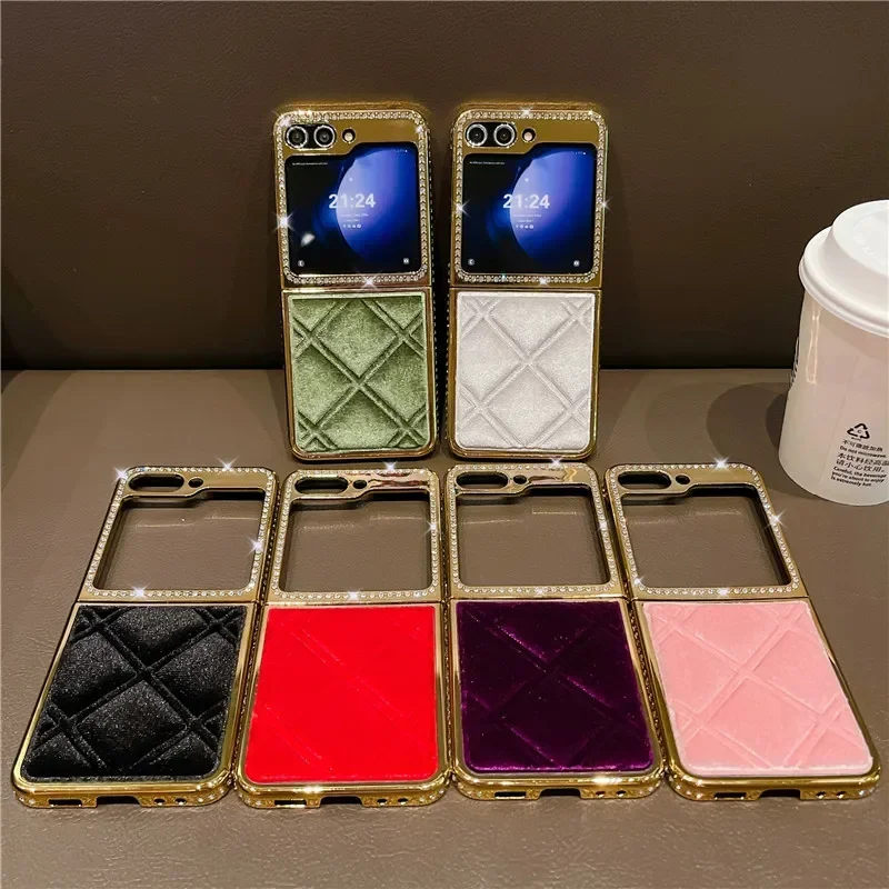 Electroplated Vintage Velvet Anti-Drop PU Leather Protective Cover