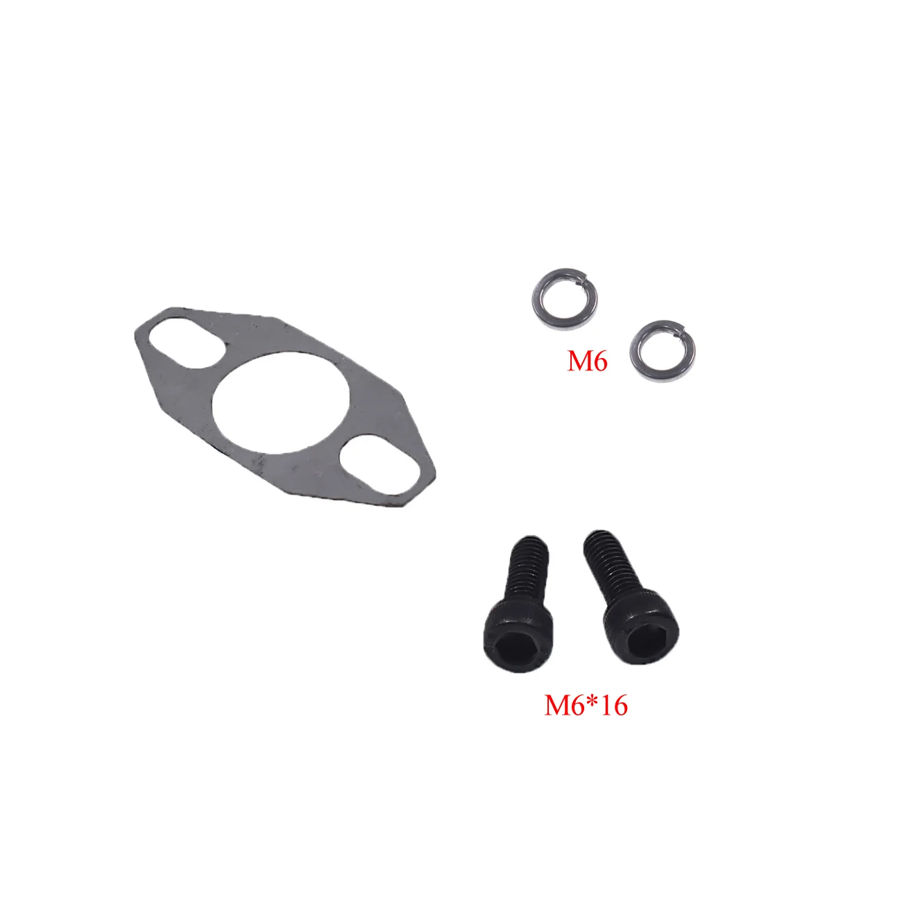 Silver 40MM CNC Intake Manifold & 2x M6*12 Bolt Fits 49cc 66cc 80cc Motorized Bicycle