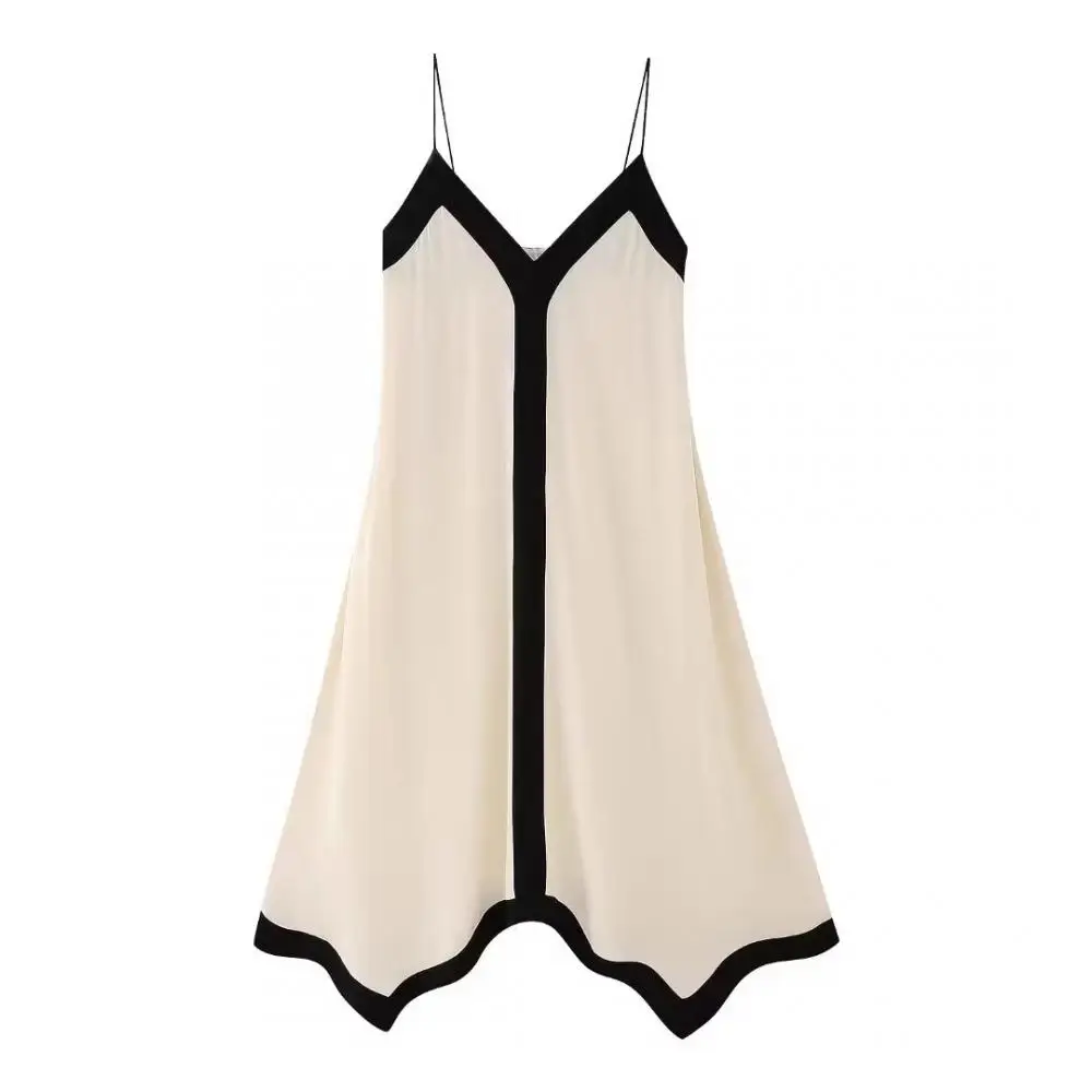 

Women Fashion Deep V-Neck Long Dress Elegant Sleveless Backless Sling Dresses Summer Sexy Female Loose Split Beach Vacation Robe