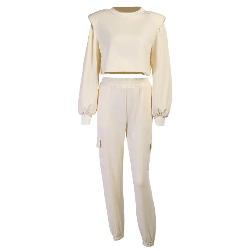 Autumn New Women Set Casual Solid Outfits 2023 Running Suit Hoodies Oversize Loose Tracksuits 2 Pieces Fashion Streetwear Suit