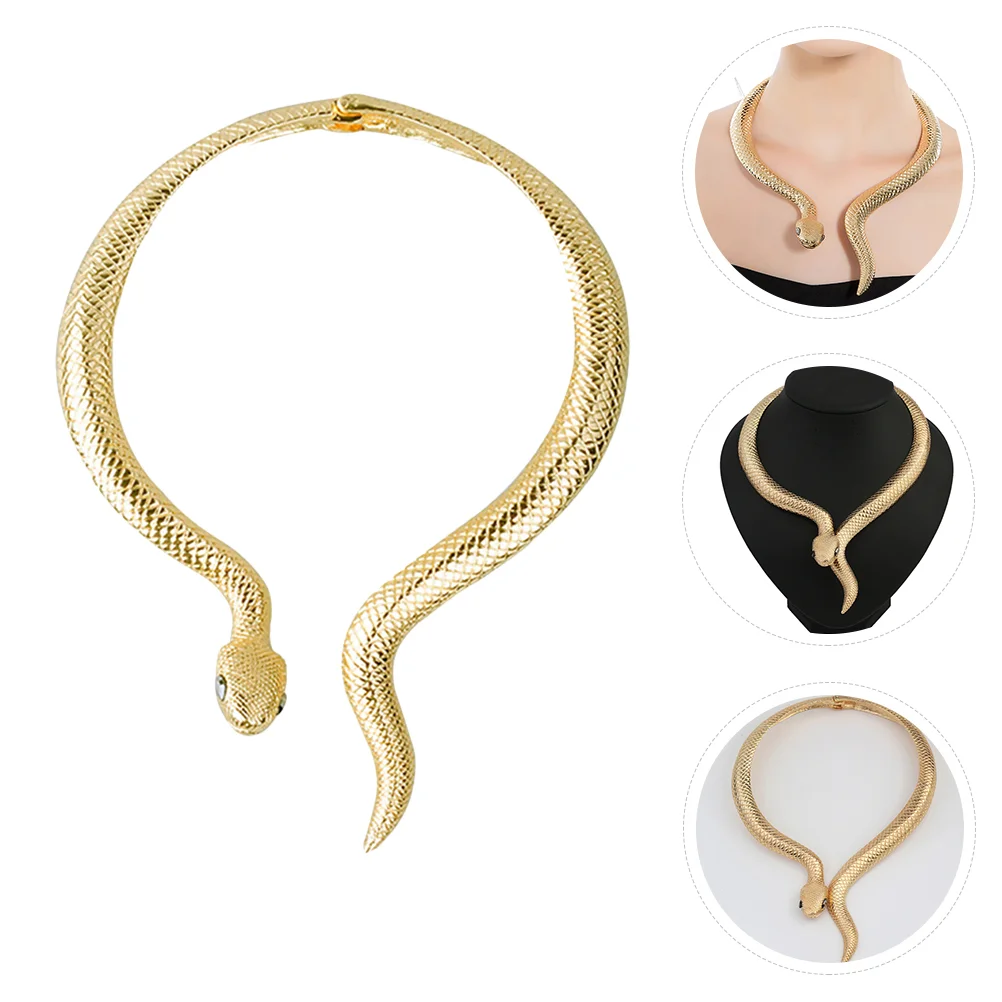 

Vintage Ornaments Exaggerated Snake Necklace Fashion Necklaces for Women Trendy Collar
