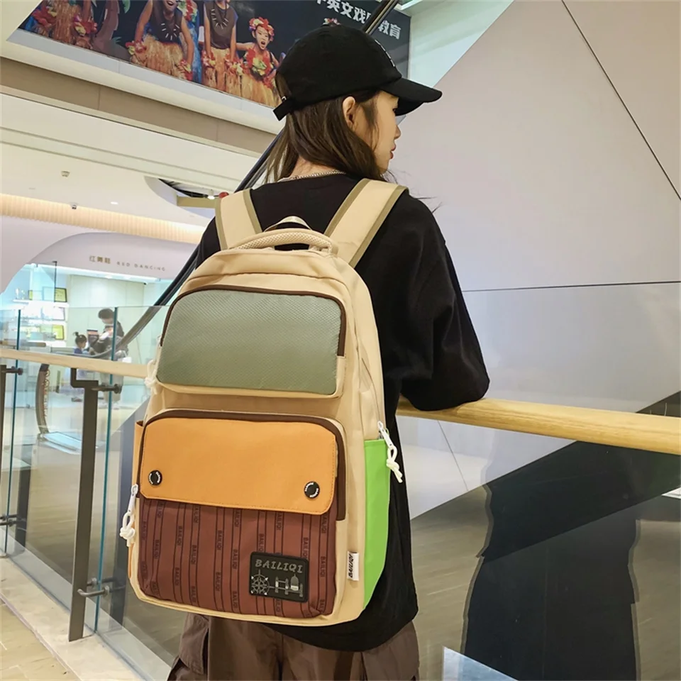 High Quality Nylon Shoulder Bag For Lady Women Backpack Multifuction Female Rucksack Casual School Bag For Teenager