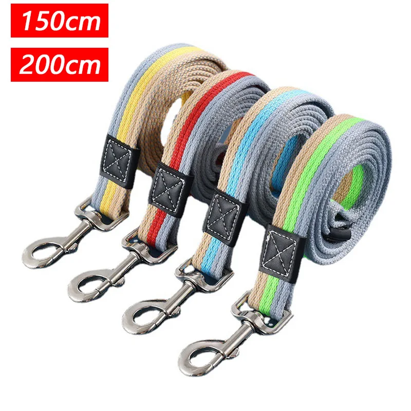 2m Long Dog Training Leash Pet Lead Non-Slip Rubber Nylon Training Walking Rope Work Dog Leashes For Small Medium Large Big Dogs 2m Long Dog Training Leash Pet Lead Non-Slip Rubber Nylon Training Walking Rope Work Dog Leashes For Small Medium Large Big Dogs
