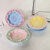 1pc 270ml Ceramic Lace Cat Bowl For Cat Food And Water, Anti-Overflow Design For Pet Supplies 2