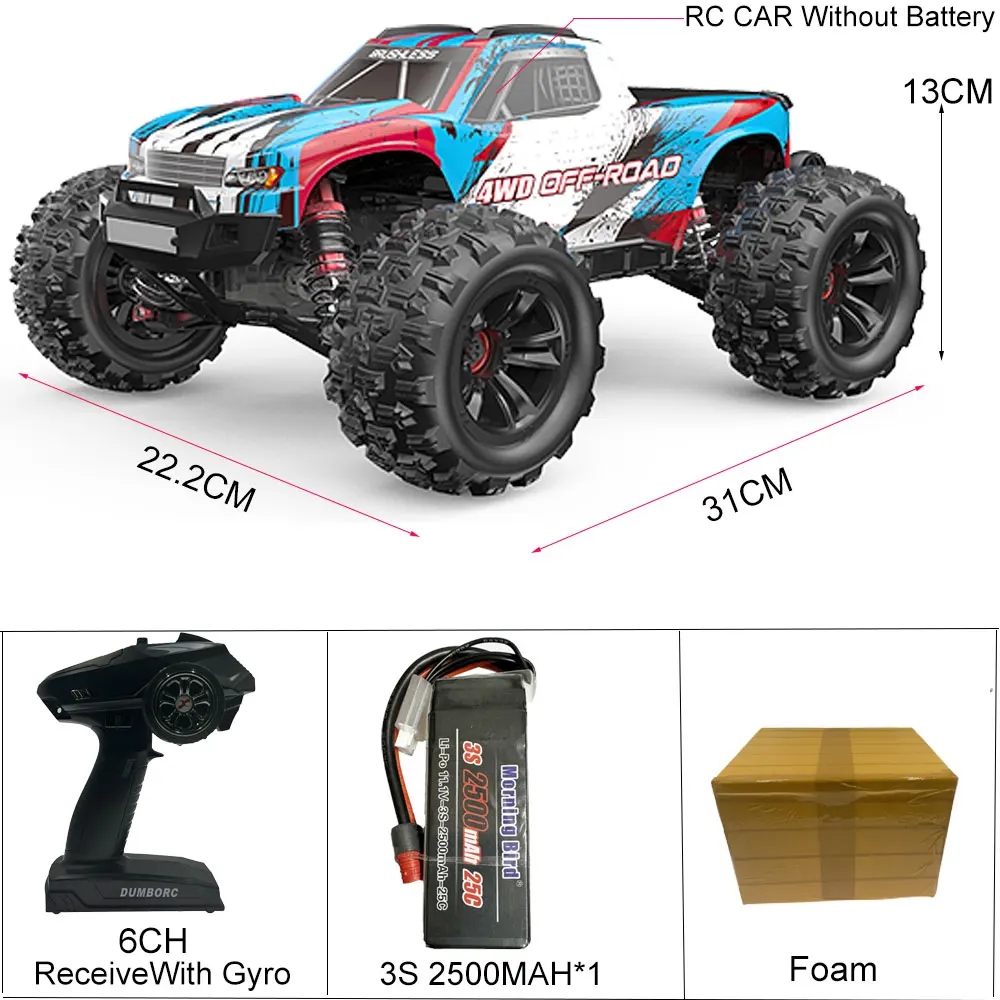 MJX Hyper Go 16208 Updated Version  Brushless 1/16 RC Car 2.4G Remote Control 4WD Offroad Race  High Speed Electric Hobby Truck 5