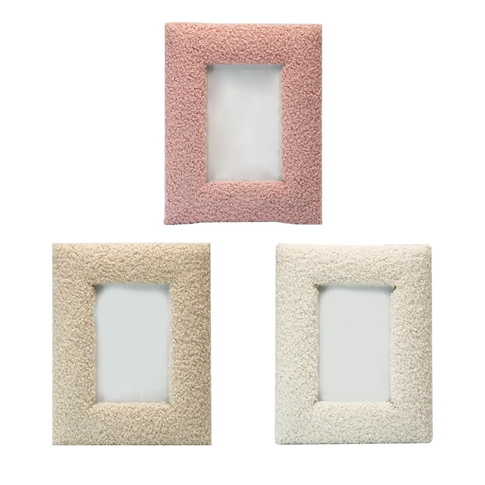 Wood Photo Frame Desktop Display Ornament for Wedding Bedroom Office
