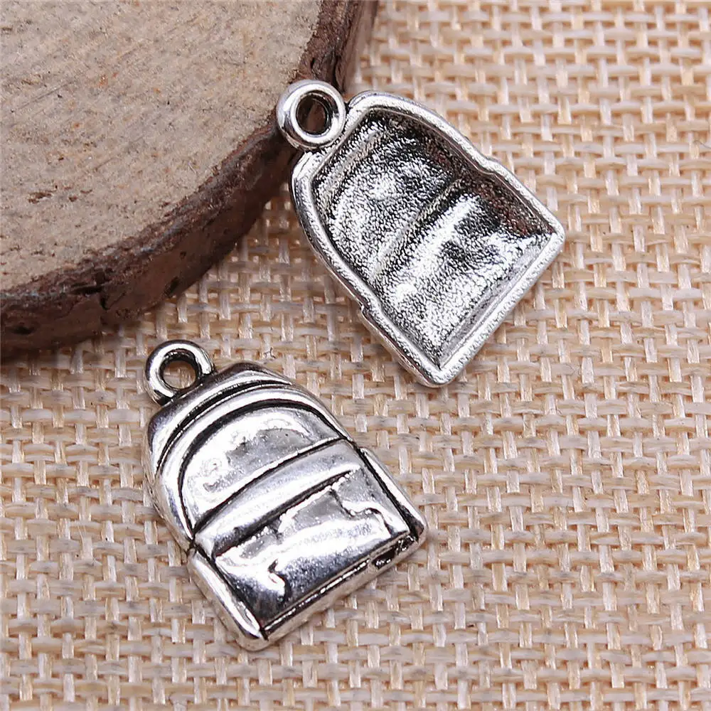 

Components Backpack Bag Charms For Jewelry Making 14x20mm 10pcs