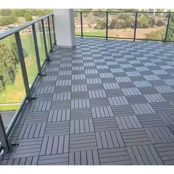 Esterno ecologico anticorrosione plastica legno balcone pavimento cortile terrazza giardino semplice giuntura auto-piscente plastica PVC fl