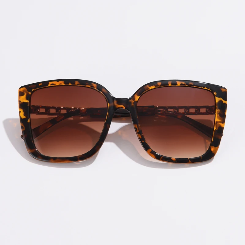 موضة المتضخم مربع النظارات الشمسية النساء إطار كبير الإناث نظارات شمسية العلامة التجارية الفاخرة ظلال الديكور النظارات في الهواء الطلق