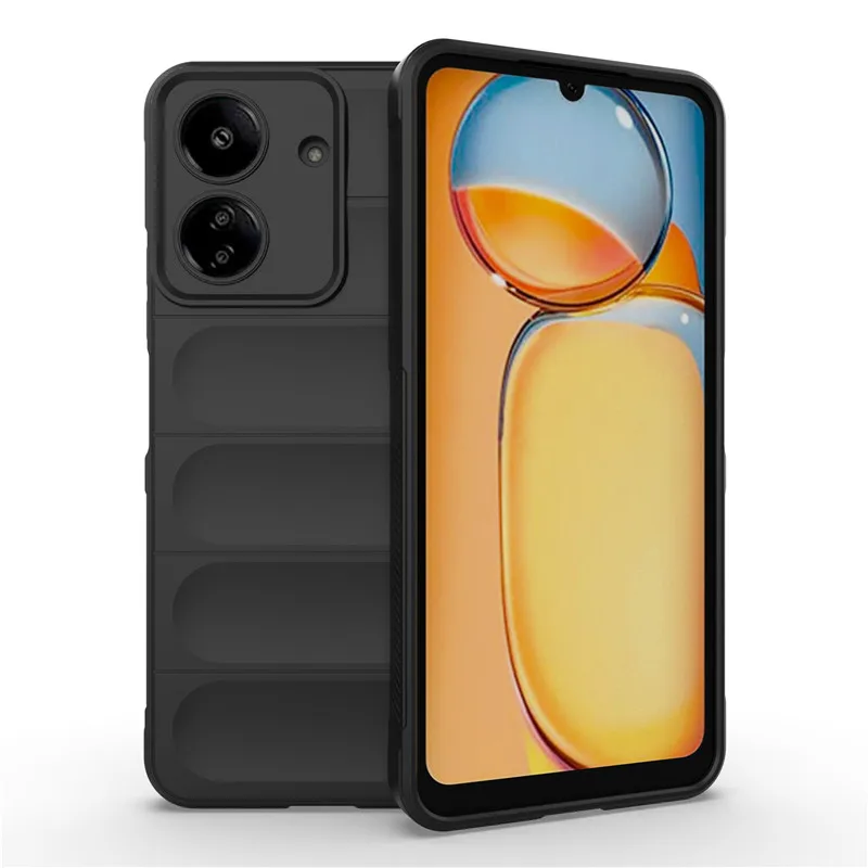 

For POCO C65 Case For Xiaomi POCO C50 C55 C65 Cover 6.74 inch Rubber Shockproof Soft Silicone Protective Bumper For POCO C65