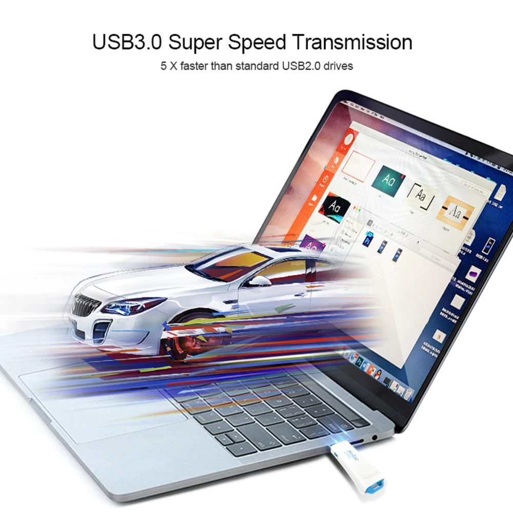 Netac USB 3.0 Flash Drive 64GB pen drive Physical Write Protection Memory usb Stick U335S U-Disk
