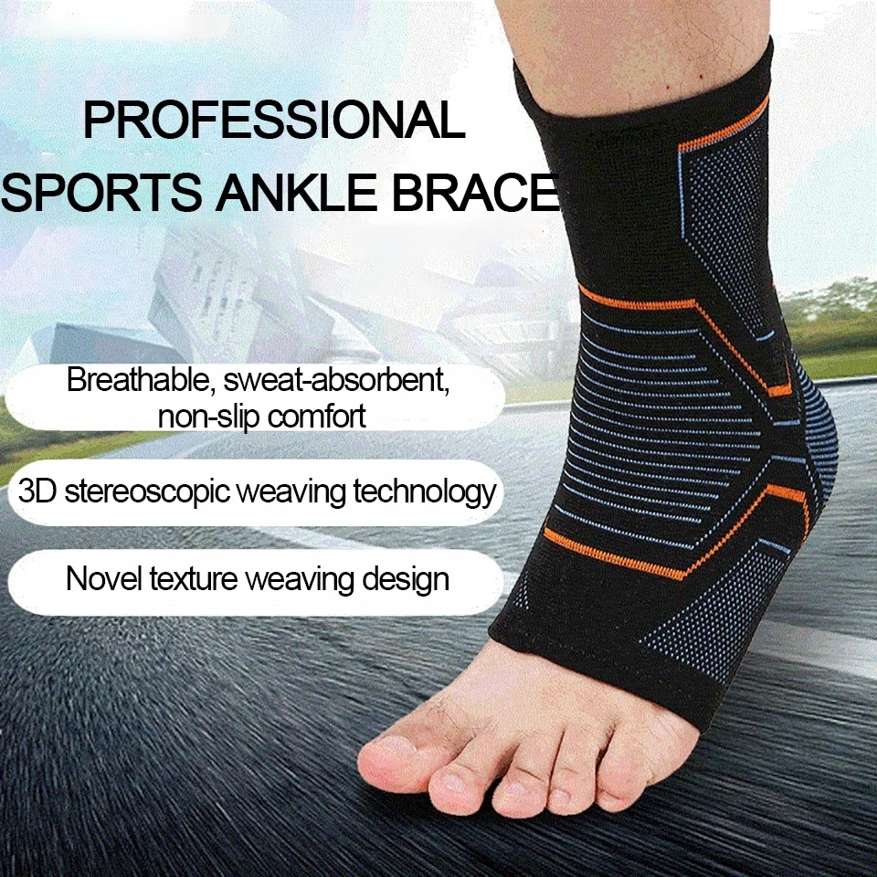 Elastic Knitted Sports Ankle Support Brace Fitness Cycling Yoga Basketball Volleyball Foot Joint Ankle Protection 1PCS