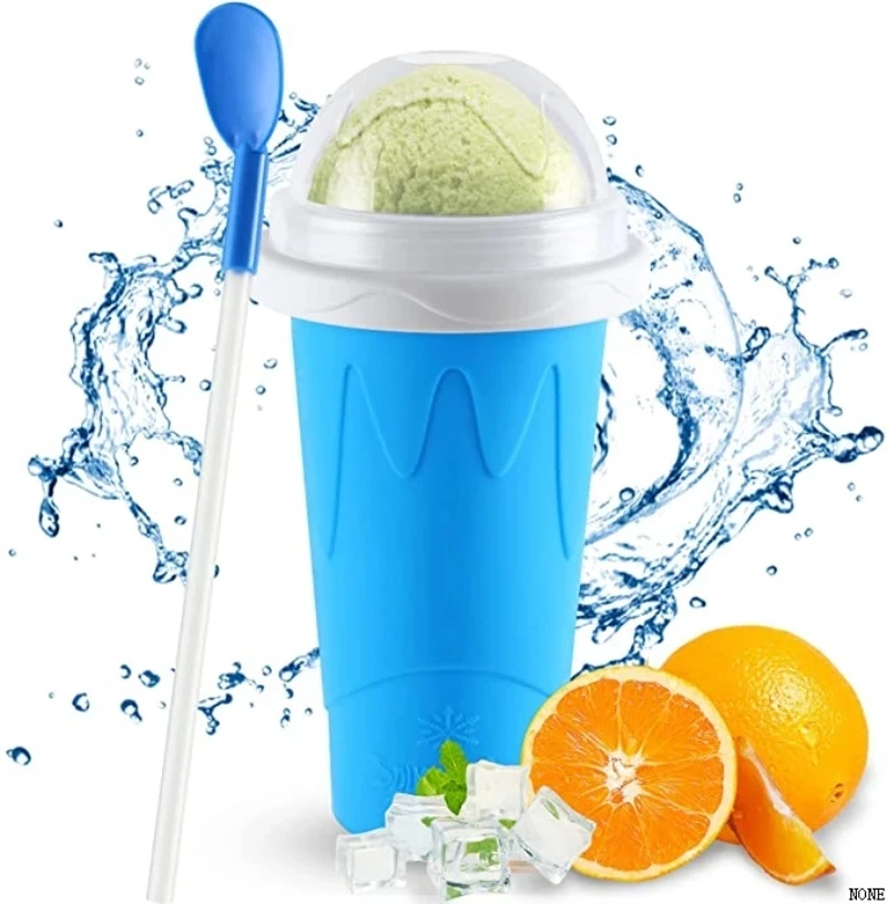 

Smoothies Cup Quick-frozen Ice Cream Maker Squeeze Cup DIY Homemade Durable Squeeze Quick Cooling Milkshake Bottle Silicone
