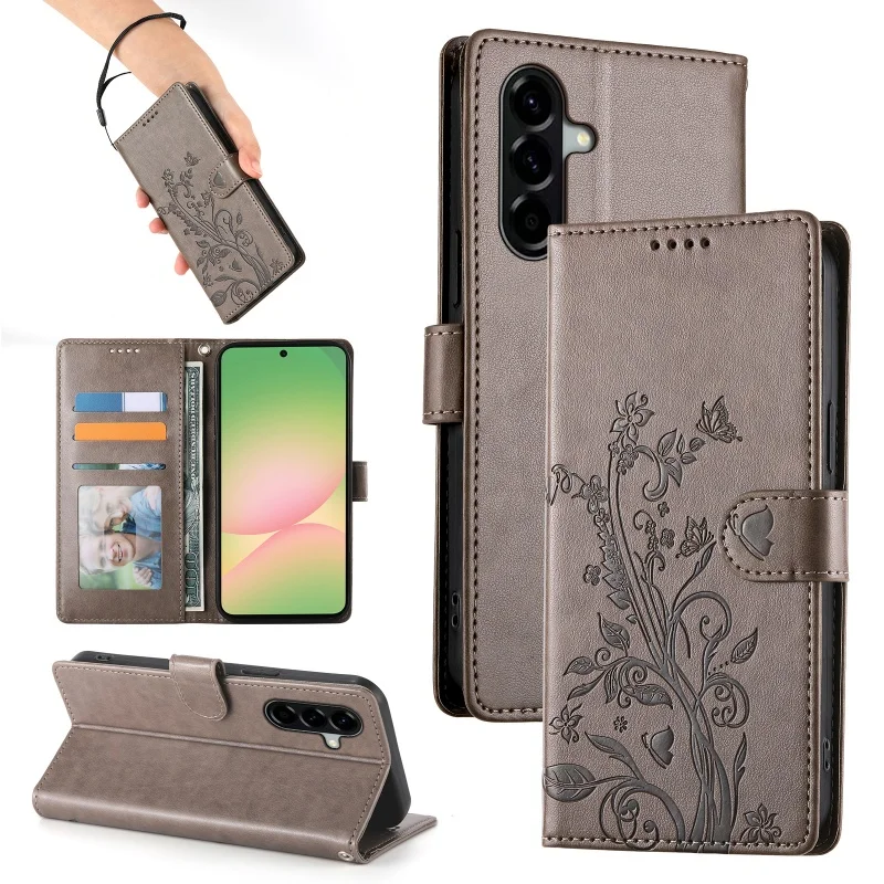 Luxurious Leather Wallet Card Phone Case Cover