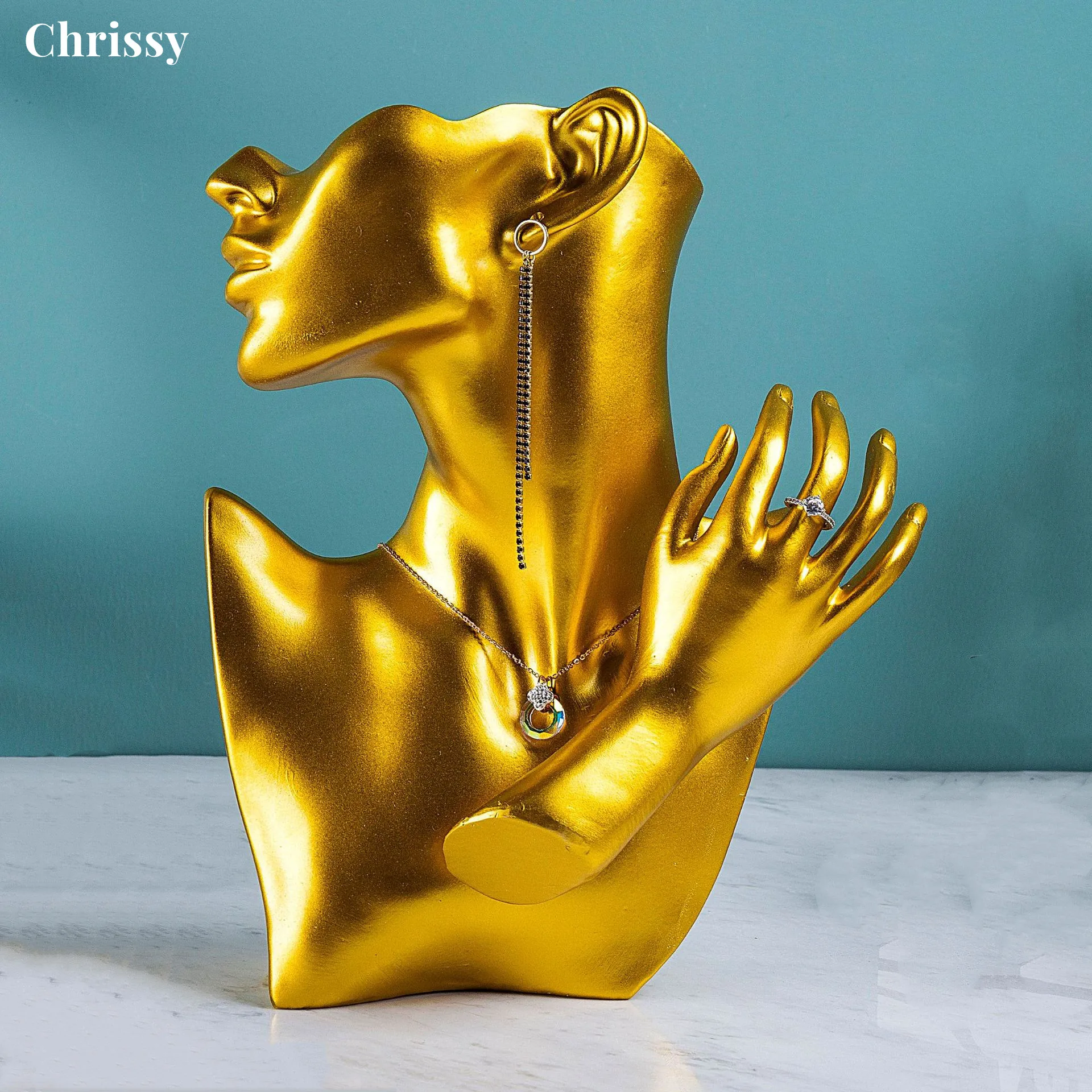 

Новинка 2023, подставка из смолы для шеи, бюста, витрины для ожерелья, подвески, сережек, витрины, украшения для розничной продажи