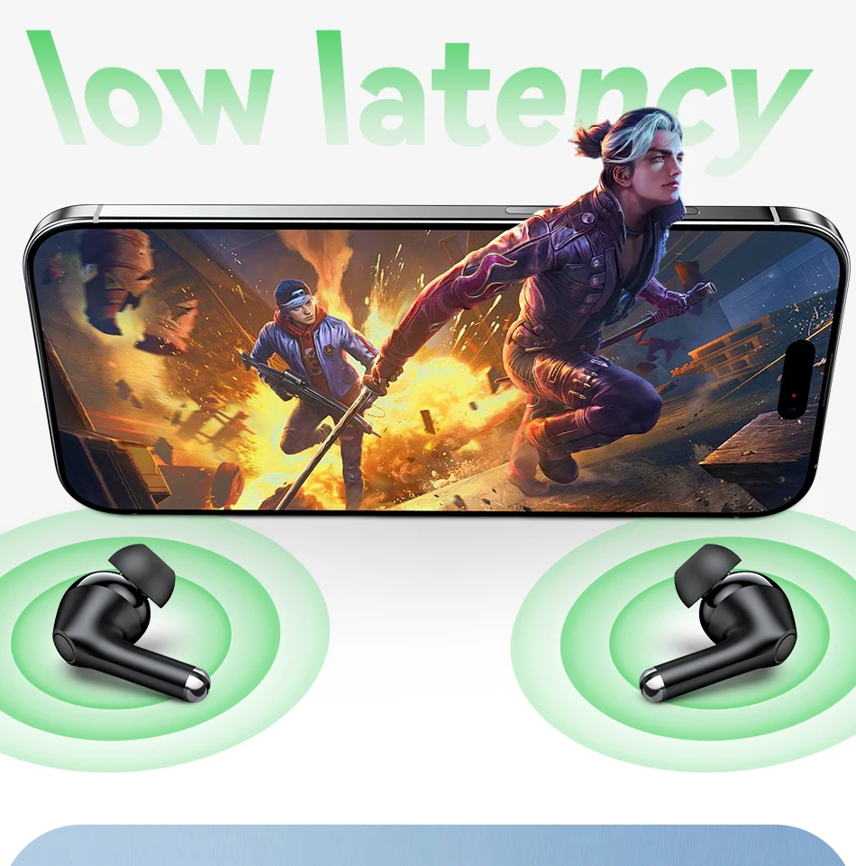 S5d1bcfe0484248e585bb8bb58ceb4b7f6 Rocoren Echo R02 Casque Bluetooth 5.4 – Véritable Sans Fil avec Suppression Active du Bruit