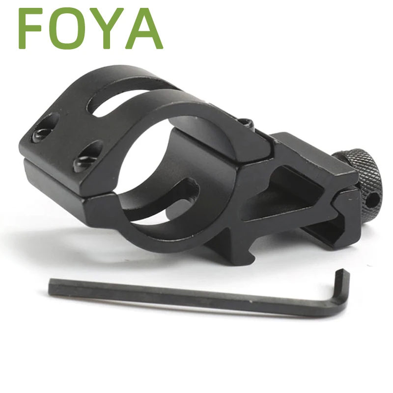 25.4mm/30mm Quick Release Offset Flashlight Scope Mount 45 Degree Scope Mount For 20mm Picatinnly Rail Hunting Gun Accessories